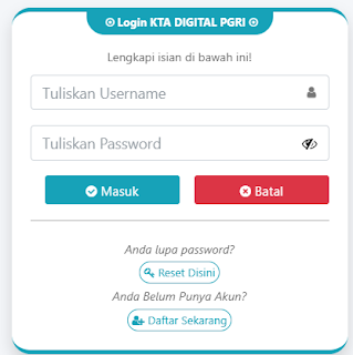 Register PGRI Kab. Blitar - Persatuan Guru Republik Indonesia Cabang Kab. Blitar